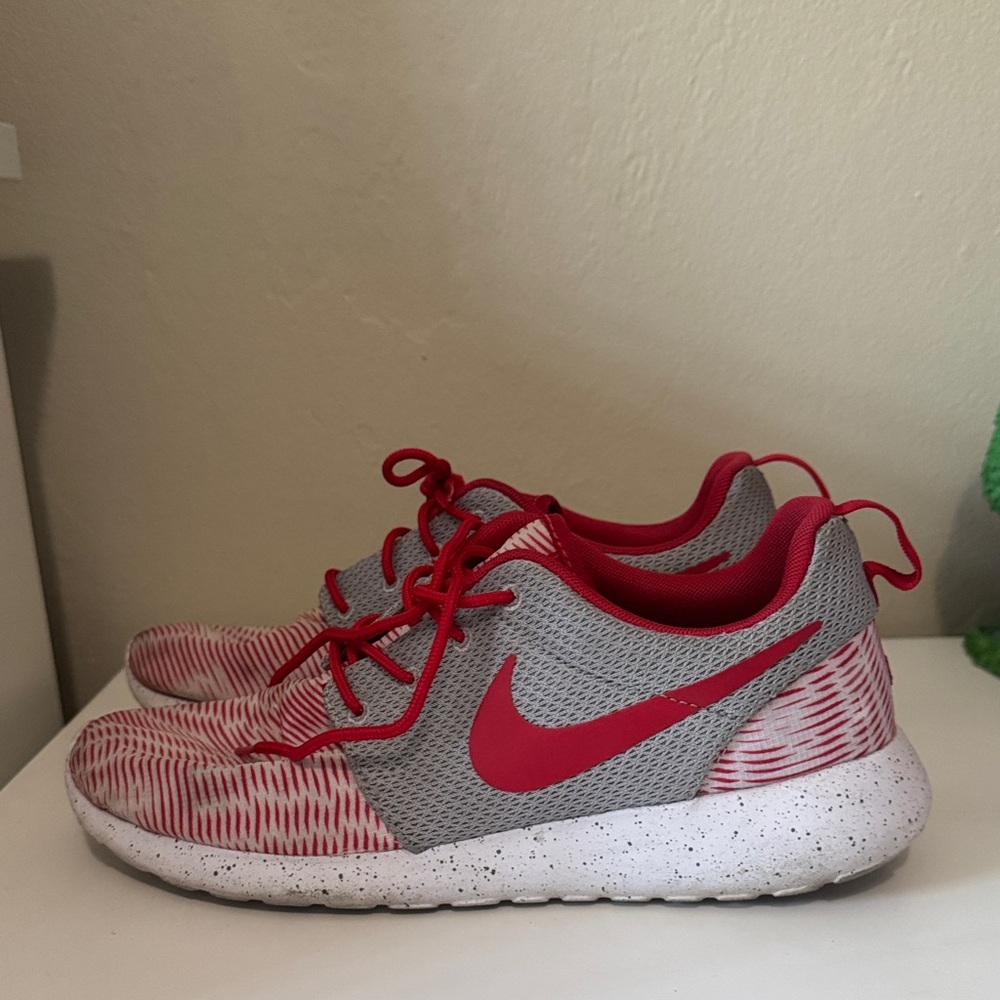 Nike Kids Red and Gray Athletic Sneakers